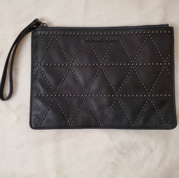 Michael Kors Handbags - Michael Kors Black Studded Wristlet